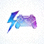 极速电竞预测网流线型发光电竞Logo
